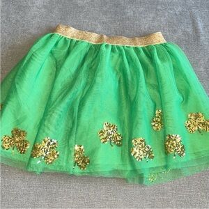 Cat & Jack Green Shamrock Tutu St. Patrick’s Day Skirt